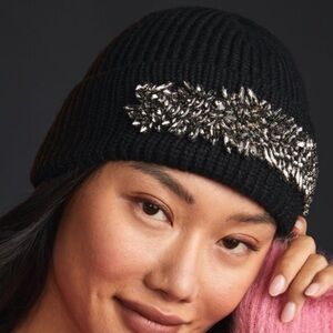 NWT Anthropologie Rhinestone Beanie